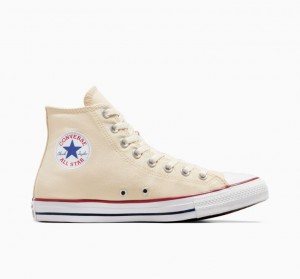 Beige Converse Chuck Taylor All Star Men's High Tops | NZ MUCVH5204