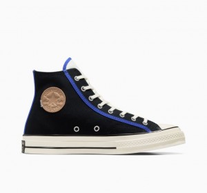 Black Converse Chuck 70 Men's High Tops | NZ UNZSI2683