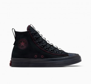 Black Converse Chuck Taylor All Star CX Explore Men's High Tops | NZ ZBLQA5172