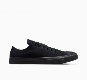 Black Converse Chuck Taylor All Star Classic Men's Low Tops | NZ HZMAU9421