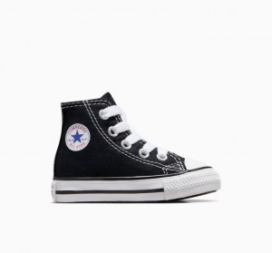 Black Converse Chuck Taylor All Star Kids' High Tops | NZ KJLAO0627