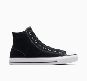 Black Converse Cons Chuck Taylor All Star Pro Suede Men's Skate Shoes | NZ FWCKV0275