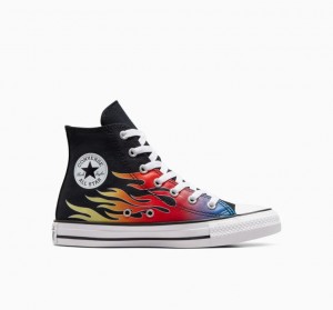 Black / Multicolor Converse Chuck Taylor All Star Cars Kids' High Tops | NZ ZNTFS7416