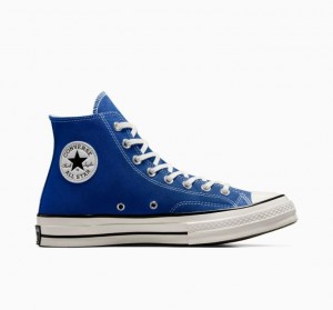 Blue Converse Chuck 70 Canvas Men's High Tops | NZ ZBMSX8219