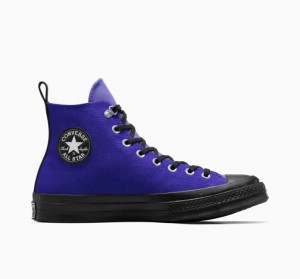 Blue Converse Chuck 70 Gore-tex Men's High Tops | NZ YFEDW3571