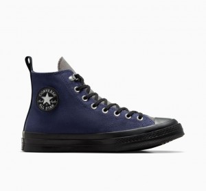 Blue Converse Chuck 70 Gore-tex Men's High Tops | NZ WUGCJ4617