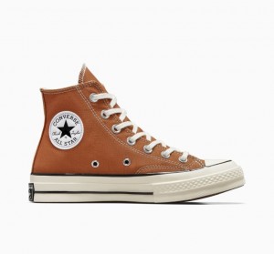 Brown Converse Chuck 70 Canvas Women's High Tops | NZ RNLOA8792