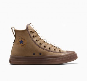 Brown Converse Chuck Taylor All Star CX Explore Men's High Tops | NZ JDKAH7492