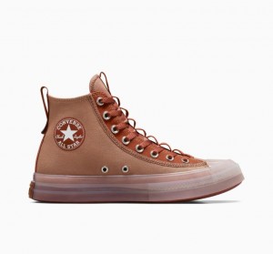 Brown Converse Chuck Taylor All Star CX Explore Men's High Tops | NZ LVERS2904