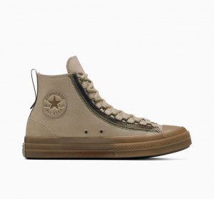 Brown Converse Chuck Taylor All Star CX Exp2 Women's High Tops | NZ REJAN3984