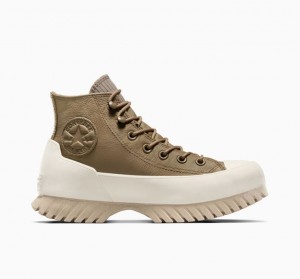 Brown Converse Chuck Taylor All Star Lugged 2.0 Counter Climate Women's High Tops | NZ WLFVZ0526