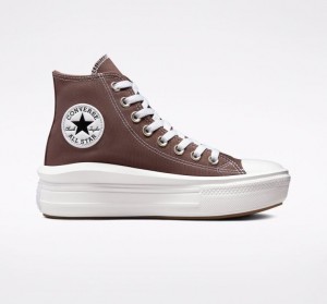 Brown Converse Chuck Taylor All Star Move Women's Platform Sneakers | NZ ANPQF3851