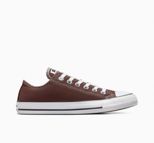 Brown Converse Chuck Taylor All Star Seasonal Color Men's Low Tops | NZ FOWTM5402