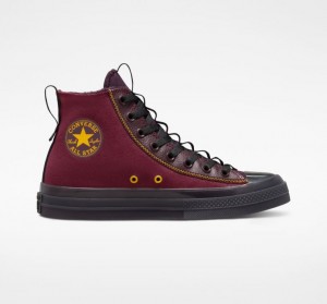 Burgundy Converse Chuck Taylor All Star CX Explore Counter Climate Men's High Tops | NZ HRBGY5683