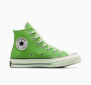 Green Converse Chuck 70 Canvas Men's High Tops | NZ GVPQJ8209