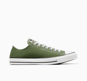 Green Converse Chuck Taylor All Star Men's Low Tops | NZ BINMZ6792