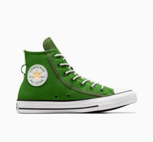 Green Converse Chuck Taylor All Star Utility Twist Women's High Tops | NZ WEAML7283