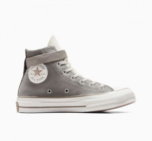 Grey Converse Chuck 70 Dog Inspired Men's High Tops | NZ OFZYR4918