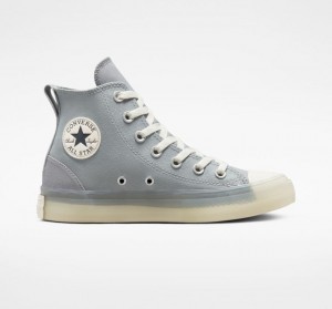 Grey Converse Chuck Taylor All Star CX Stretch Canvas Men's High Tops | NZ NXKLC3915