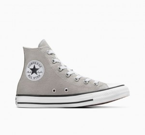 Grey Converse Chuck Taylor All Star Women's High Tops | NZ AKILH6803