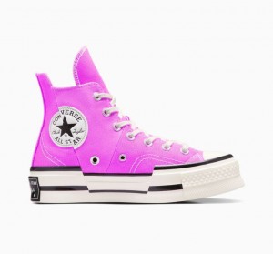 Lavender Converse Chuck 70 Plus Women's High Tops | NZ GCEUD2071