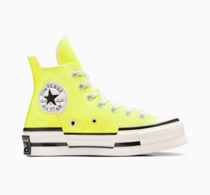 Lemon Converse Chuck 70 Plus Men's High Tops | NZ AORET2697