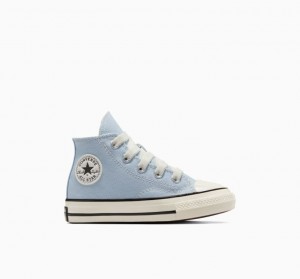 Light Blue Converse Chuck 70 Easy On Kids' High Tops | NZ ALOUG3245