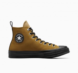 Light Brown Converse Chuck 70 Gore-tex Men's High Tops | NZ PGMTI4091