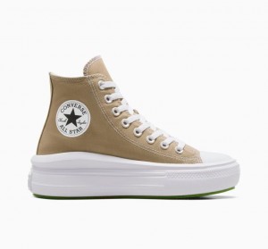 Light Brown Converse Chuck Taylor All Star Move Seasonal Color Women's Platform Sneakers | NZ XICBL1354