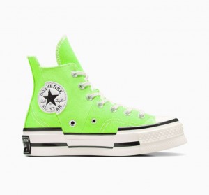 Light Green Converse Chuck 70 Plus Women's High Tops | NZ GBRIC8231