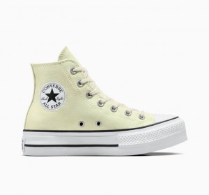 Light Yellow Converse Chuck Taylor All Star Lift Women's Platform Sneakers | NZ WHESJ5108