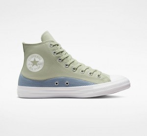 Mint Converse Chuck Taylor All Star Craft Mix Men's High Tops | NZ APGFJ6890