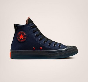 Navy Converse Chuck Taylor All Star CX Stretch Canvas Women's High Tops | NZ DOJVY7692