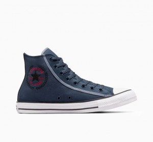 Navy Converse Chuck Taylor All Star Men's High Tops | NZ GQLDO9812