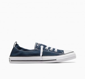 Navy Converse Chuck Taylor All Star Shoreline Slip Women's Low Tops | NZ ZMCKT3947