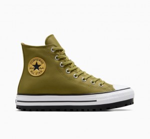 Olive Converse Chuck Taylor All Star City Trek Women's High Tops | NZ BMAXZ9265