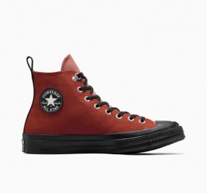 Orange Converse Chuck 70 Gore-tex Men's High Tops | NZ JVGZP8365