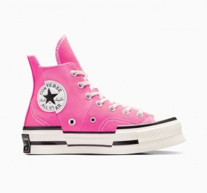 Pink Converse Chuck 70 Plus Men's High Tops | NZ ZLBXR2301