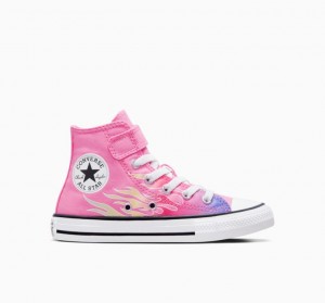 Pink Converse Chuck Taylor All Star Easy-on Cars Kids' High Tops | NZ XVOBZ5740