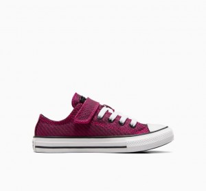 Pink Converse Chuck Taylor All Star Easy On Sparkle Kids' Low Tops | NZ CXROE8269