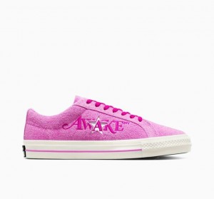 Pink Converse X Awake NY One Star Pro Men's Low Tops | NZ KBOSZ3029