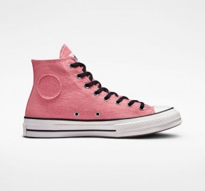 Pink Converse X Stüssy Surfman Chuck 70 Men's High Tops | NZ HZFNW4908