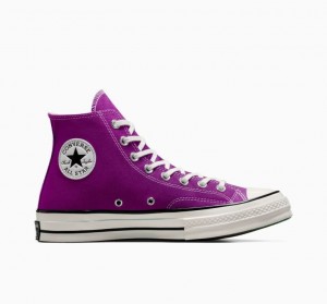 Purple Converse Chuck 70 Canvas Men's High Tops | NZ EOBPU5942