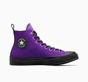 Purple Converse Chuck 70 Gore-tex Men's High Tops | NZ EGJPK0146