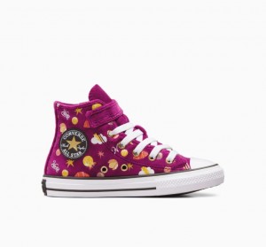 Purple Converse X Wonka Chuck Taylor All Star Easy On Kids' High Tops | NZ JKPGS0976