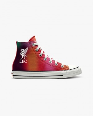 Red Converse By You X LFC Chuck Taylor All Star Women's High Tops | NZ TAHPQ0298