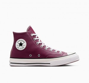 Red Converse Chuck 70 Surplus Leather Women's High Tops | NZ DGCEA3654