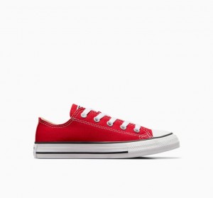 Red Converse Chuck Taylor All Star Kids' Low Tops | NZ FHQUL0782