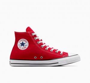 Red Converse Chuck Taylor All Star Men's High Tops | NZ SBDCY7458