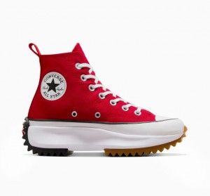 Red Converse Run Star Hike Women's Platform Sneakers | NZ LWDPH8564